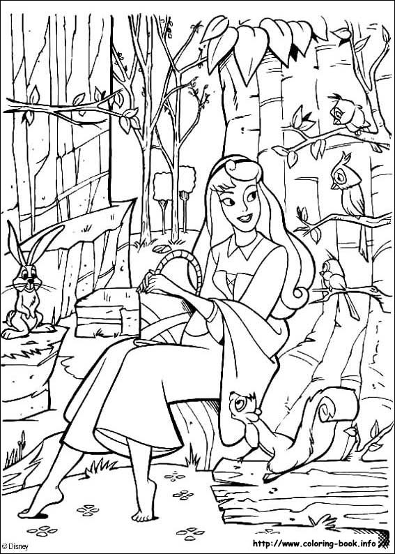 Sleeping Beauty coloring picture